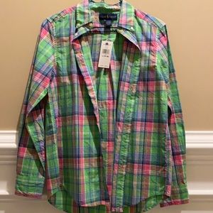 RALPH LAUREN FLANNEL DRESS SHIRT